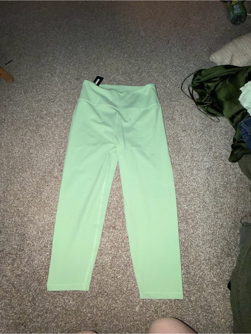 Fashion Nova Light Green High-Waist Leggings